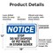 Signmission Stop Do Not Dispose Of Pet Waste In Storm Sewer, 18 in W x Rectangle, Plastic OS-2PACK-NS-P-1218-L-18475 - alternate 8